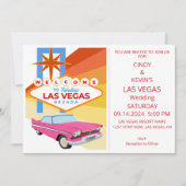 Personalisiert Las Vegas Wedding Einladung (Vorderseite)