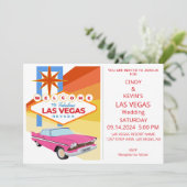 Personalisiert Las Vegas Wedding Einladung (Stehend Vorderseite)
