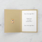 Personalisiert Laughing Shiba Inu Karte (Innenseite)