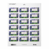 Personalisiert Lavendel Geburtstagskarte Adressaufkleber (Vorne)