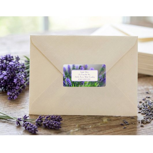 Personalisiert Lavendel Geburtstagskarte Adressaufkleber