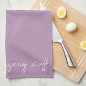 Personalisiert Lavendel Herb Geschirrtuch (Viertel Falte)