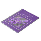 Personalisiert-Lavendel Notizblock (Linke Seite)