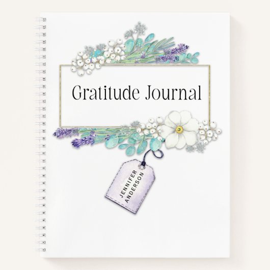 Personalisiert Lavendel Notizblock (Vorderseite)