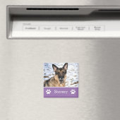 Personalisiert Lavendel Pet Foto Magnet (In Situ (Geschirrspüler))
