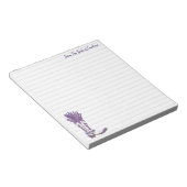 Personalisiert Lavender Cowboy Boot Notizblock (angewinkelt)