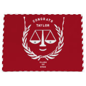 Personalisiert Law School Abschluss Große Geschenk Geschenktüte (Vorderseite)