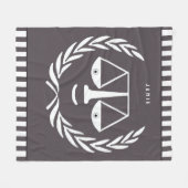 Personalisiert Lawyer Fleece Blanket (Vorderseite (Horizontal))