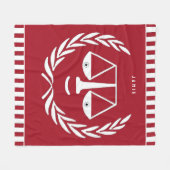 Personalisiert Lawyer Fleece Blanket (Vorderseite (Horizontal))