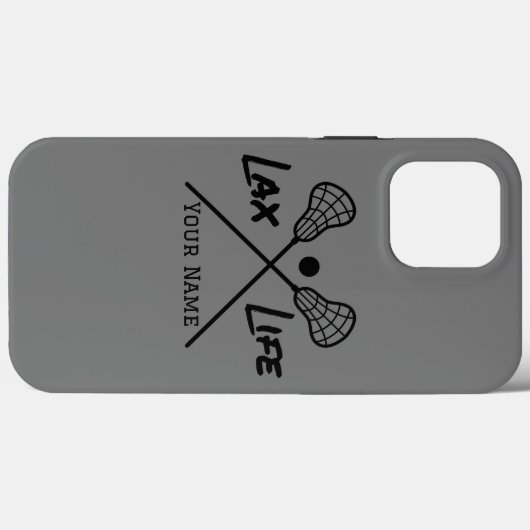 Personalisiert LAX (Lacrosse) Life iPhone Case (Rückseite (Horizontal))