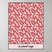 Personalisiert Le Piment Rouge Poster (Vorne)