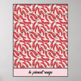 Personalisiert Le Piment Rouge Poster