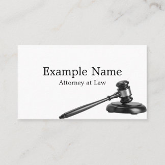 Personalisiert "Legal Gavel" (amerikanisch) Visitenkarte