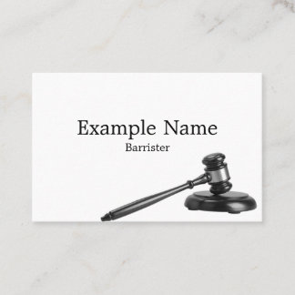 Personalisiert "Legal Gavel" (UK/Euro) Visitenkarte