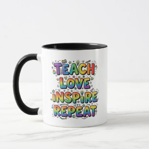 Personalisiert Lehren Lieben Inspirieren Wiederhol Tasse