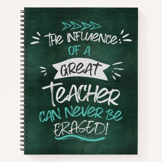 Personalisiert-Lehrer-Wertschätzung - SpiralNotebo Notizblock (Vorderseite)