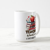 PERSONALISIERT LEHRERTASSE KAFFEETASSE (VorderseiteRechts)