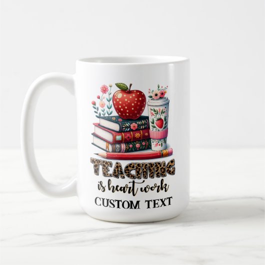 PERSONALISIERT LEHRERTASSE KAFFEETASSE (Links)