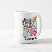 PERSONALISIERT LEHRERTASSE KAFFEETASSE (VorderseiteRechts)