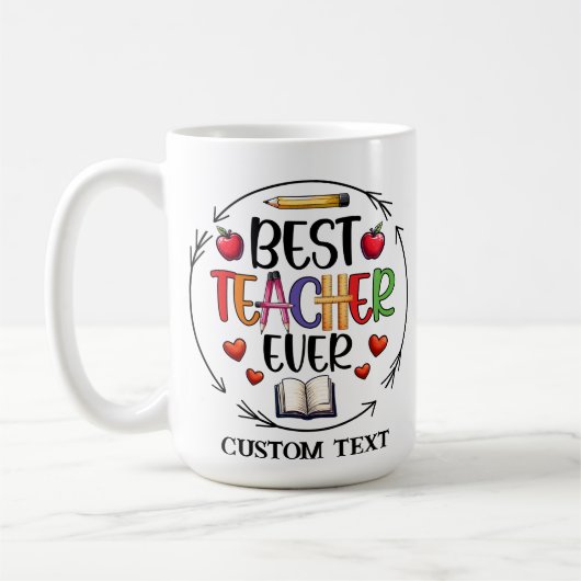 PERSONALISIERT LEHRERTASSE KAFFEETASSE (Links)