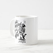 Personalisiert Leicht ablenkbar durch Bücher & Kaffeetasse (Vorderseite Links)