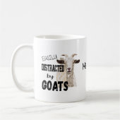 Personalisiert leicht von Ziegen abgelenkt Kaffeetasse (Links)