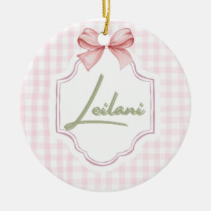 Personalisiert Leilani Baby Girl Kinderzimmer Ging Keramik Ornament