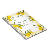 Personalisiert Lemon Citrus Botanic Notebook Notizblock (Rechte Seite)