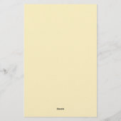 Personalisiert Lemon Citrus Botanical Briefpapier (Rückseite)