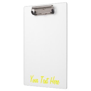 Personalisiert Lemon Gelb Farbe anpassen! Klemmbrett