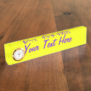 Personalisiert Lemon Gelb Farbe anpassen! Namensplakette