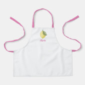 Personalisiert Lemon Kitchen Schürze - Pink (Vorderseite)
