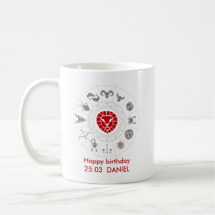 Personalisiert Leo Zodiac Geburtstagsgeschenk Kaffeetasse
