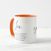 Personalisiert Leo Zodiac-Zeichen Name und Merkmal Tasse (Vorderseite Links)