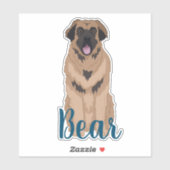 Personalisiert Leonberger Sticker (Blatt)