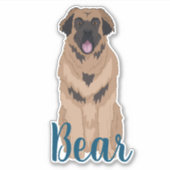 Personalisiert Leonberger Sticker (Vorderseite)