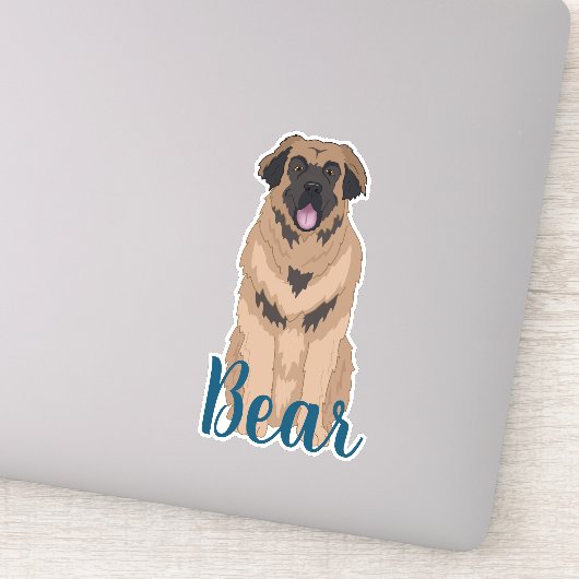 Personalisiert Leonberger Sticker (Detail)
