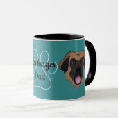Personalisiert Leonberger Vater/Mama Tasse (VorderseiteRechts)