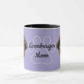 Personalisiert Leonberger Vater/Mama Tasse (Zentrum)