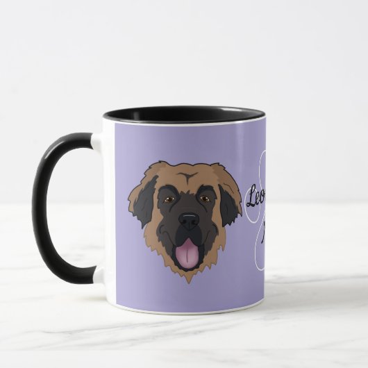 Personalisiert Leonberger Vater/Mama Tasse (Links)