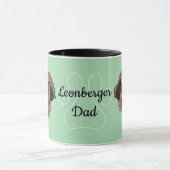 Personalisiert Leonberger Vater/Mama Tasse (Zentrum)