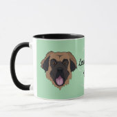 Personalisiert Leonberger Vater/Mama Tasse (Links)