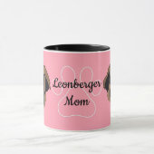 Personalisiert Leonberger Vater/Mama Tasse (Zentrum)