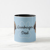 Personalisiert Leonberger Vater/Mama Tasse (Zentrum)