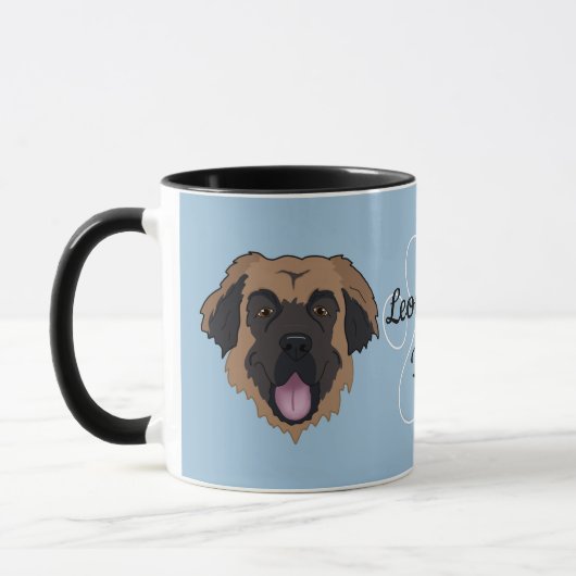 Personalisiert Leonberger Vater/Mama Tasse (Links)