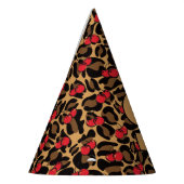 Personalisiert Leopard Cherries Partyhütchen (Links)