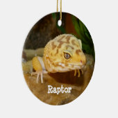 Personalisiert Leopard Gecko Lizard Keramik Ornament (Rechts)