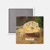 Personalisiert Leopard Gecko Lizard Magnet (Vorderseite/Rückseite)
