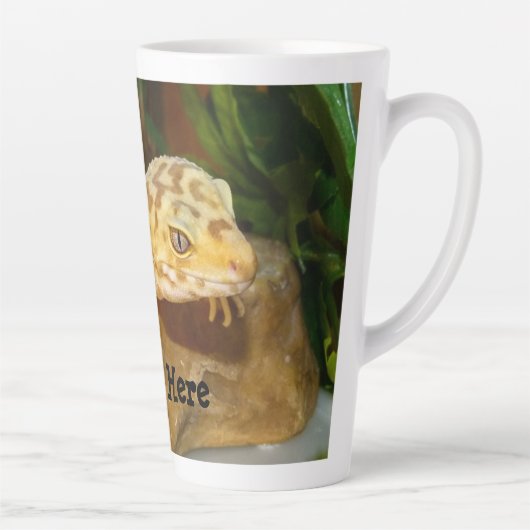 Personalisiert Leopard Gecko Lizard Milchtasse (Rechts)