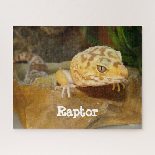 Personalisiert Leopard Gecko Lizard Puzzle (Horizontal)